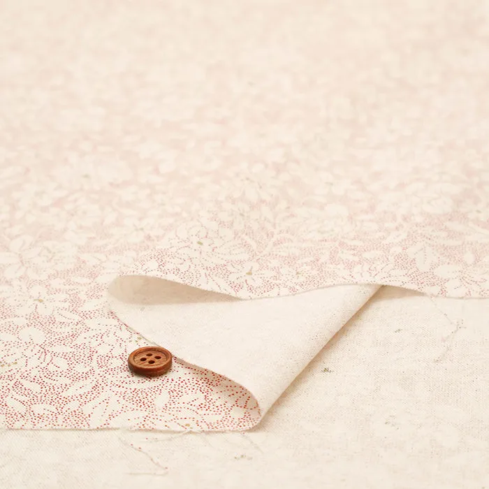 Tumbler Finished C/L Cotton Muslin printed Fabric  ~yasumin~ Flower