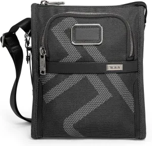 TUMI - Alpha Pocket Bag - Small Travel Crossbody Bag - Shoulder Bag for Men & Women - Reflective TUMI Jacquard