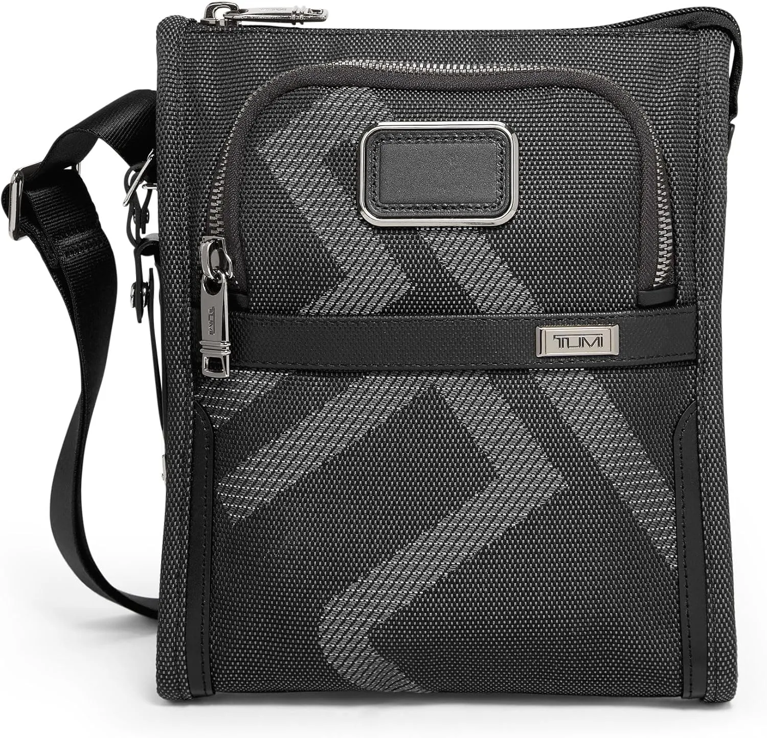 TUMI - Alpha Pocket Bag - Small Travel Crossbody Bag - Shoulder Bag for Men & Women - Reflective TUMI Jacquard