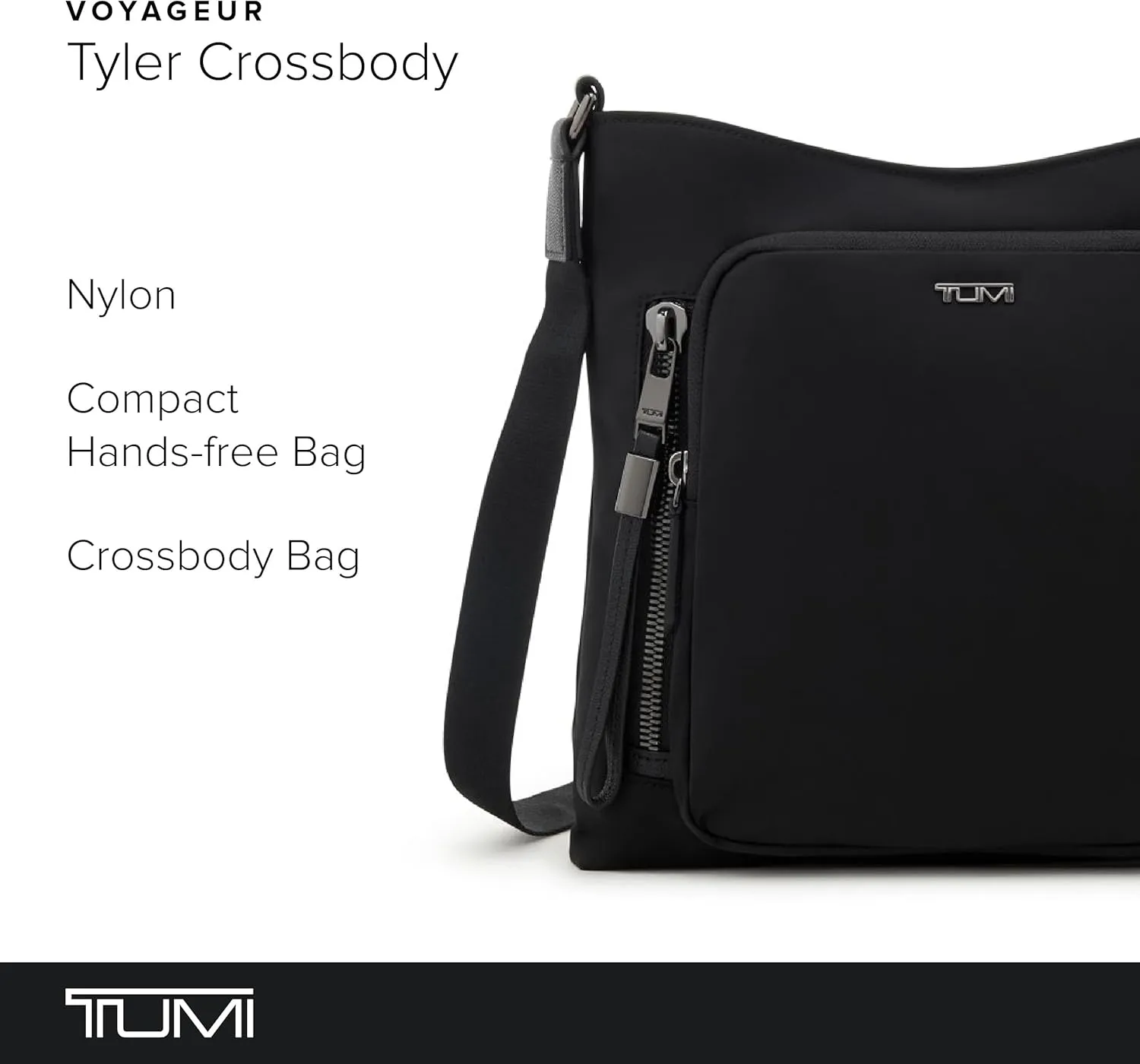 TUMI - Voyageur Tyler Crossbody - Nylon Crossbody Bag - Business, Travel Bag - Stain, Water-Resistant - Stylish Purse