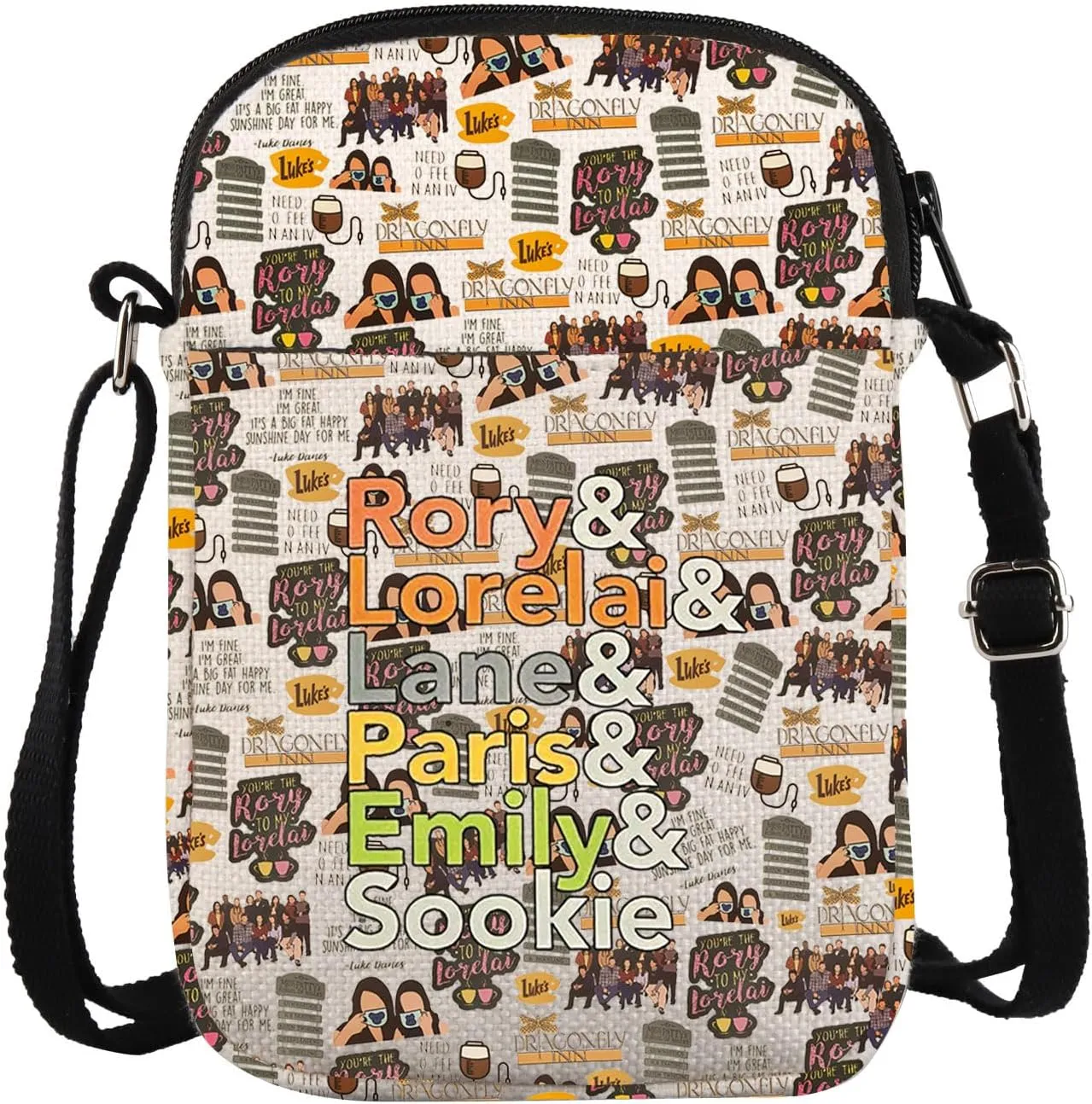 TV Show Inspired Crossbody Bag Lukes Fans Gift Dragonfly Inn Lorelei Rory Fans Gift
