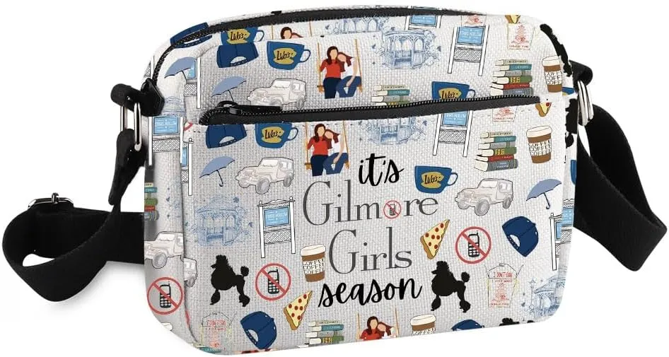 TV Show Merchandise Crossbody Purse Bag Luke’s Coffee Gift Rory Lorelai Lovers Gift It’s Season Messenger Bag