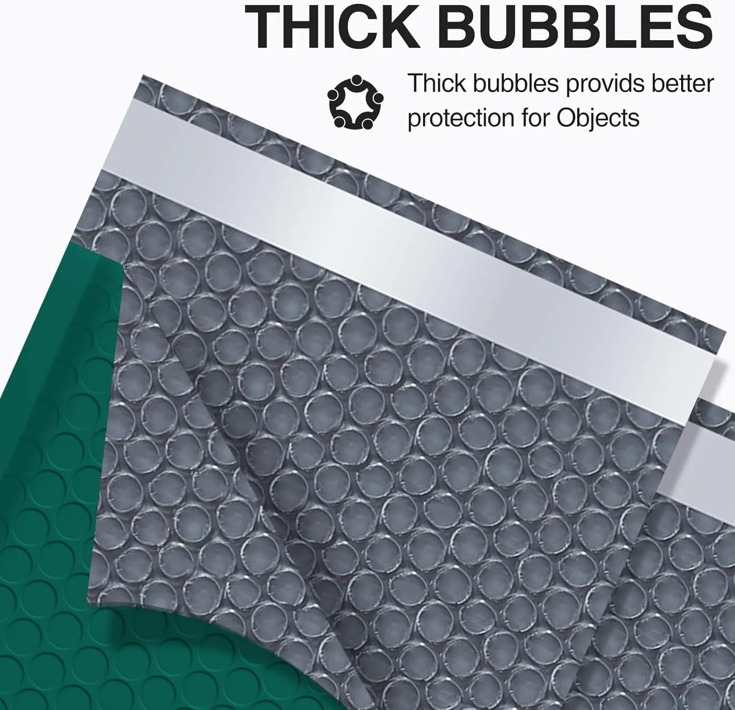 UCGOU Bubble Mailers 8.5x12 Inch Green 25 Pack Poly Padded Envelopes #2 Medium Mailing Opaque Packaging Postal Self Seal Waterproof Boutique Shipping Bags