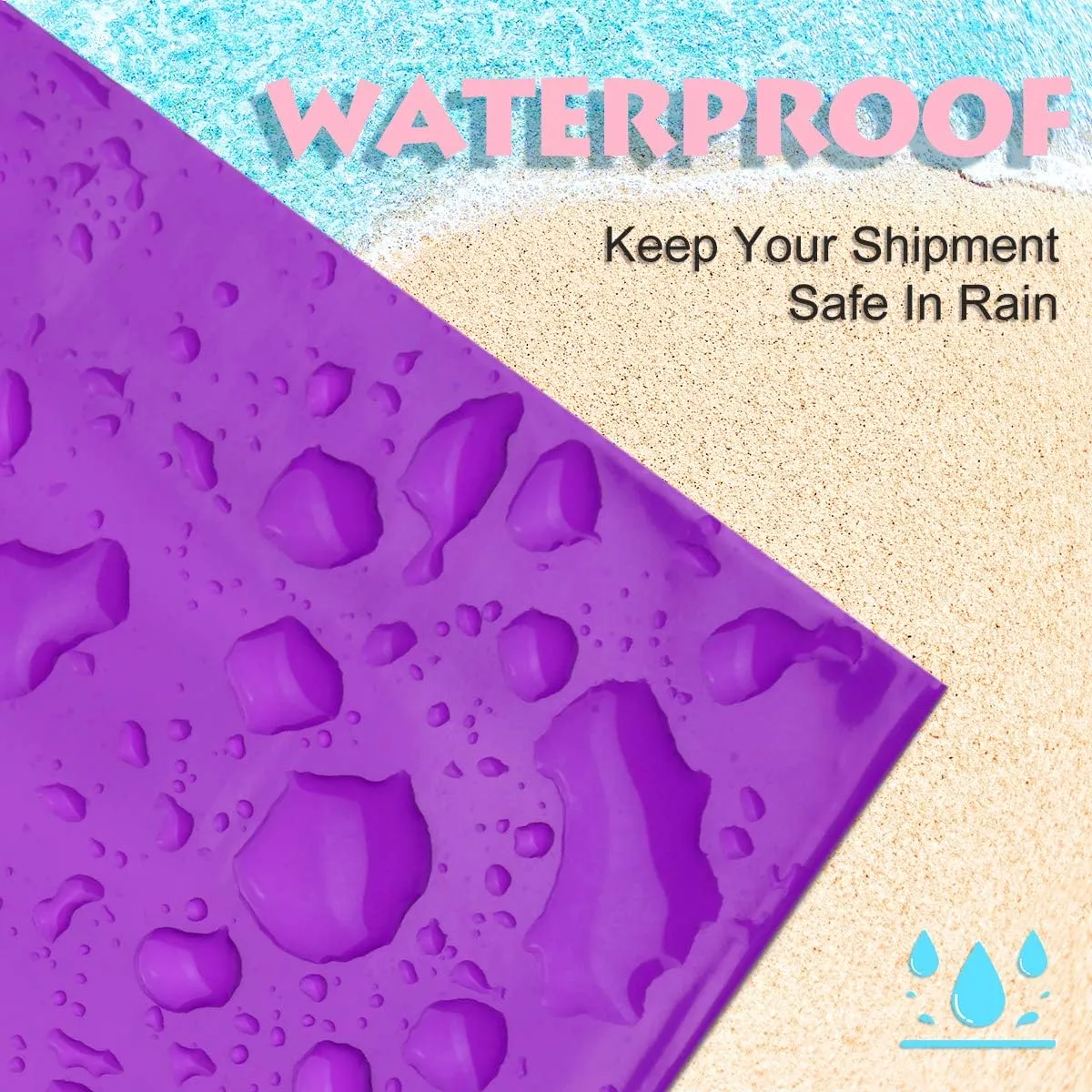 UCGOU Poly Mailers 19x24 Inch Purple 100 Pack Extra Large Shipping Bags Strong Thick Mailing Envelopes Self Seal Adhesive Waterproof and Tear Proof Boutique Postal for Clothing Quilt and More