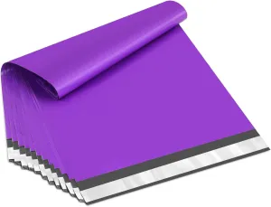 UCGOU Poly Mailers 9x12 Inch Purple 200 Pack Shipping Bags #3 Strong Mailing Envelopes Boutique Packaging Postal Self Seal Adhesive Waterproof and Tear Proof Small Business for Clothes Books