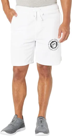 UFC Basic 8" Workout Shorts – Fitness Wear for Men – 100% Polyester – Side Pockets – Sublimated Graphics