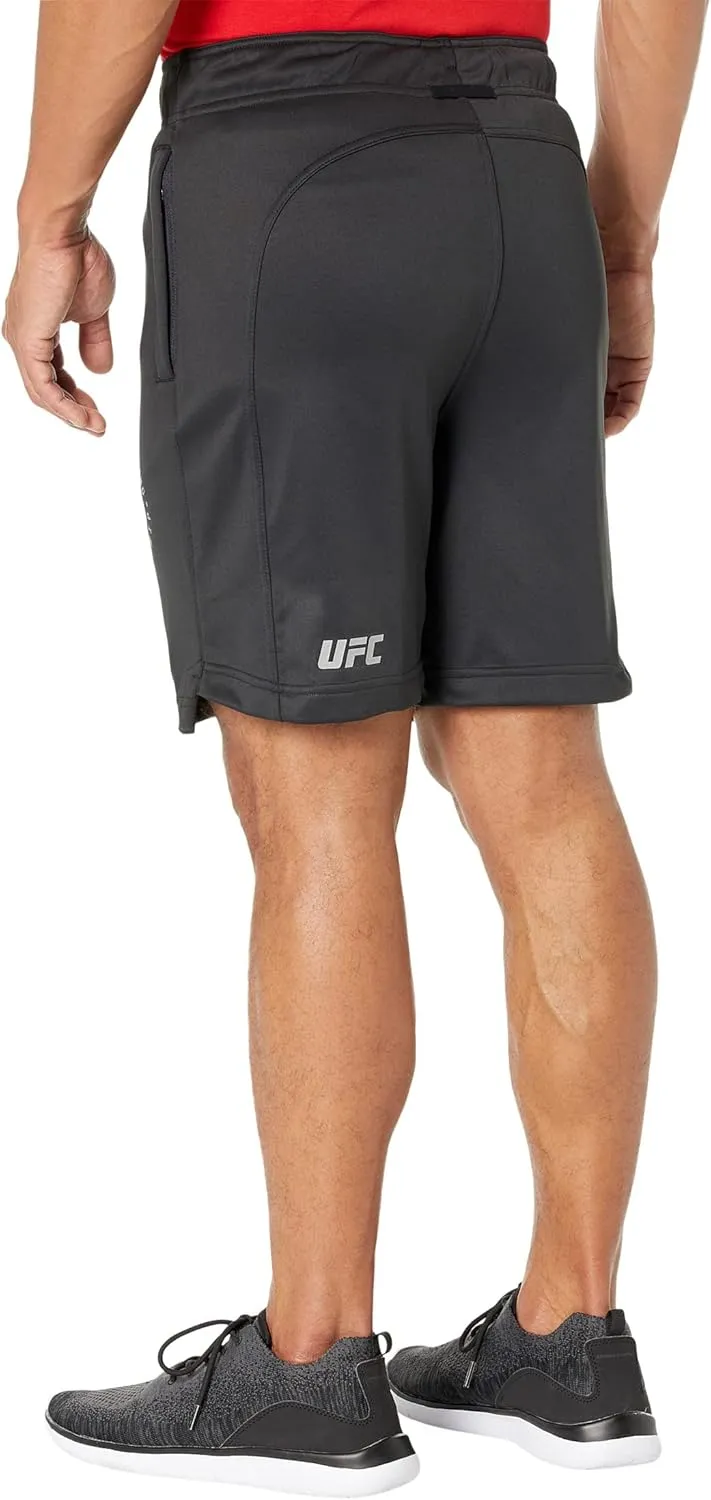 UFC Basic 8" Workout Shorts – Fitness Wear for Men – 100% Polyester – Side Pockets – Sublimated Graphics