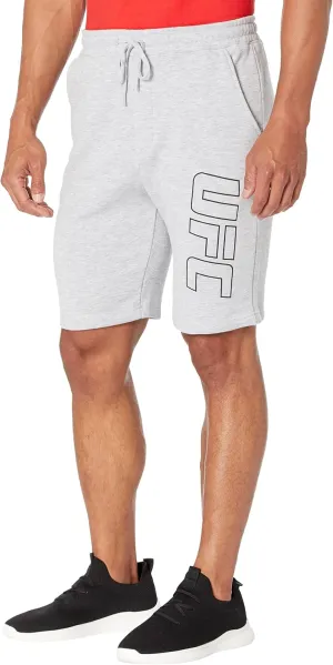 UFC Men's Fleece Shorts - Adjustable Fit, Print, Official Apparel