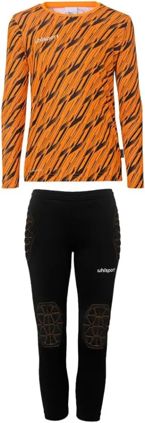 Uhlsport Progressive Goalkeeper Bundle Junior Size 152 Fluo Orange