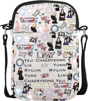 UJIMS K-POP Band Group Gift Korean K-Pop Crossbody Bag Korea K-Pop Merchandise K-pop Member Fan Gift