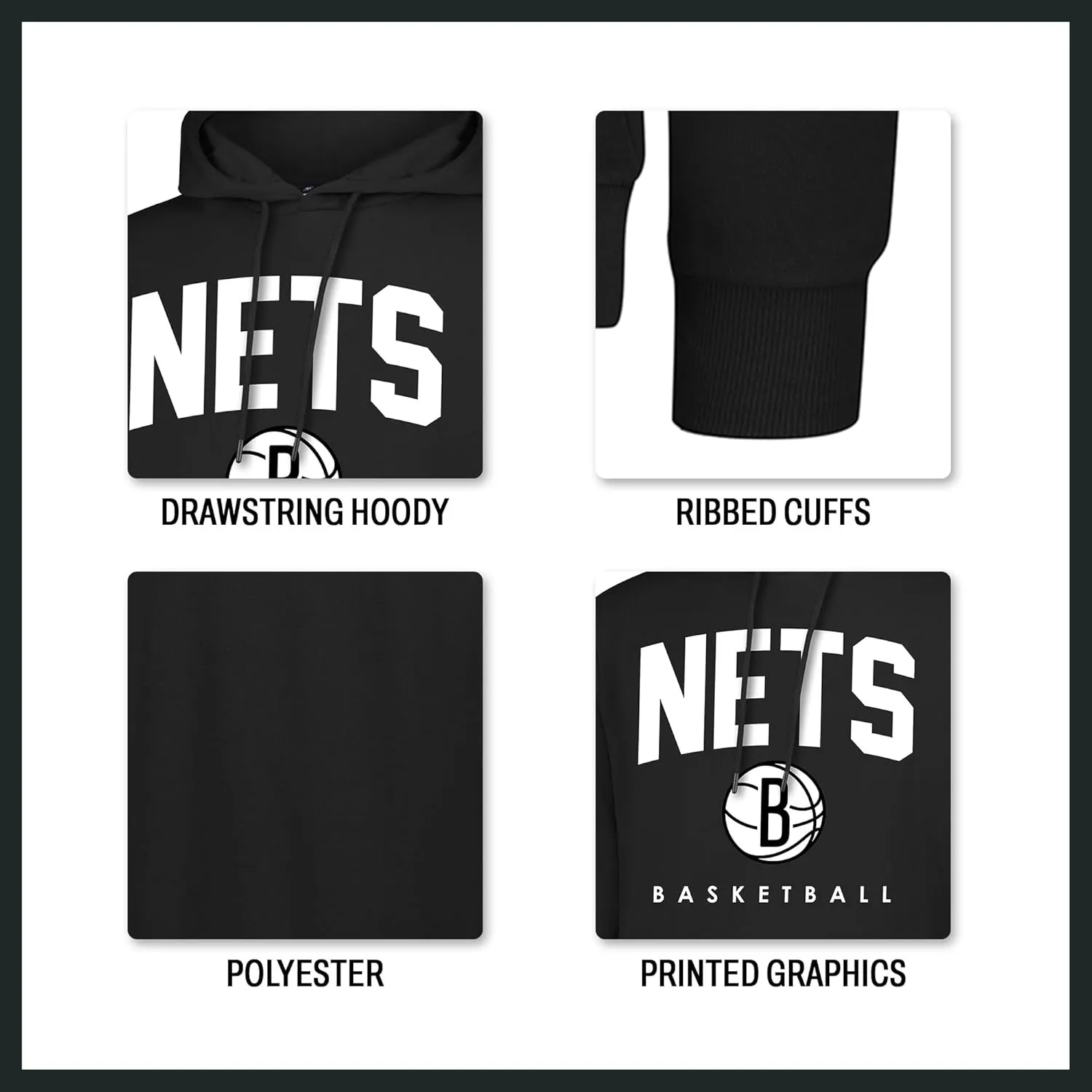 Ultra Game Men' s NBA Official Super Soft Teamster Hoodie Sweatshirt