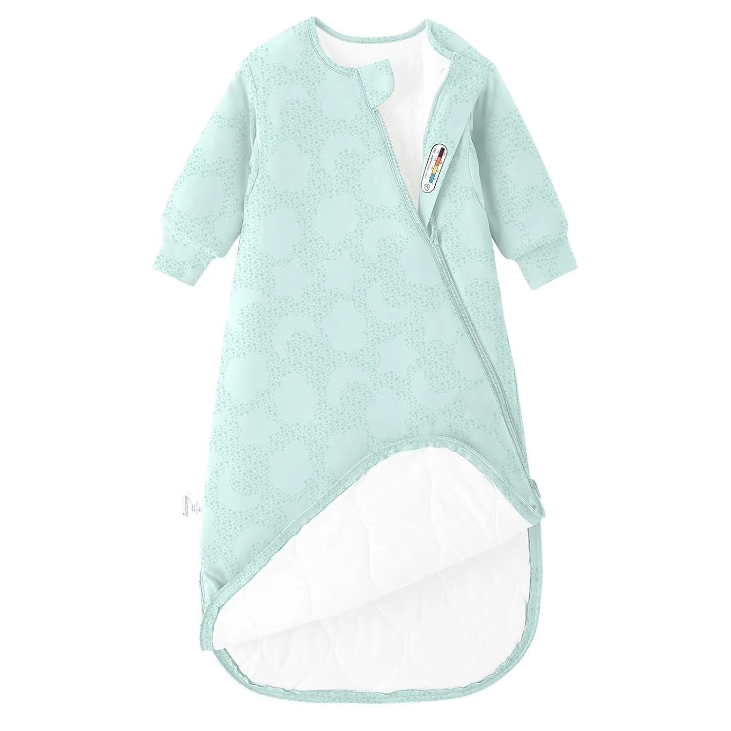 Unisex Sleeping Bag for Toddlers 3.5 Tog Sleep Sack 6-18Months, Wearable Blanket, One piece with sleeves