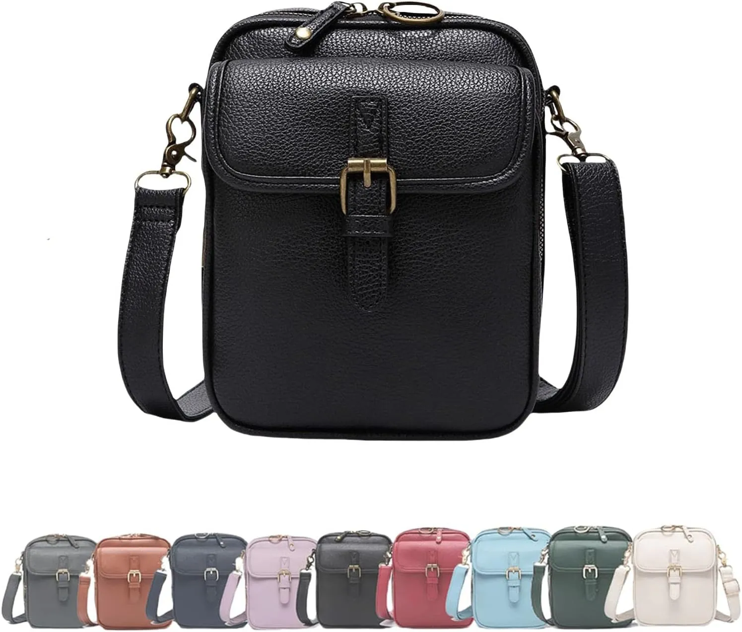 Urvashi Cross Body Bag, Crossbody Leather Bag, Tojoyride Crossbody Bag, Retro Double-Layer Large Capacity Mini Crossbody Bags