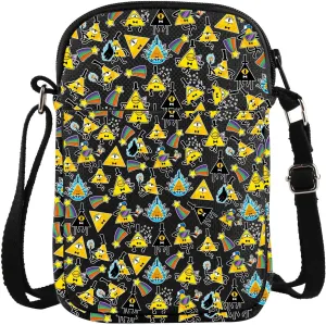 VAMSII Bill Crossbody Bag Cartoon Lovers Gifts Mystery Shack Gift G Bag