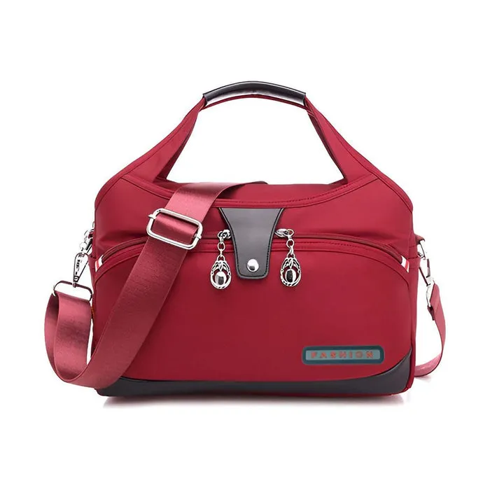 Versatile waterproof crossbody bag with anti-theft features
