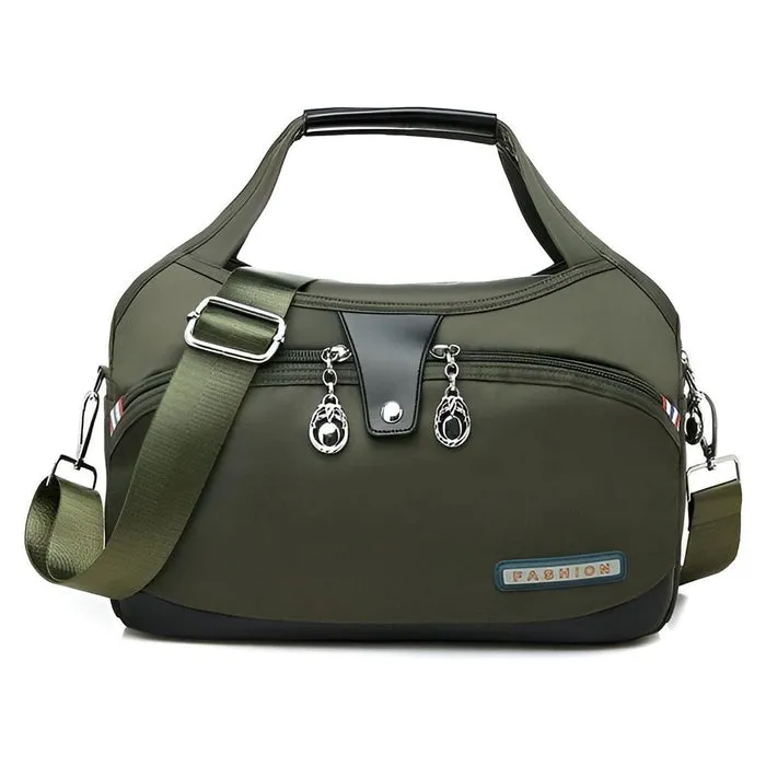 Versatile waterproof crossbody bag with anti-theft features