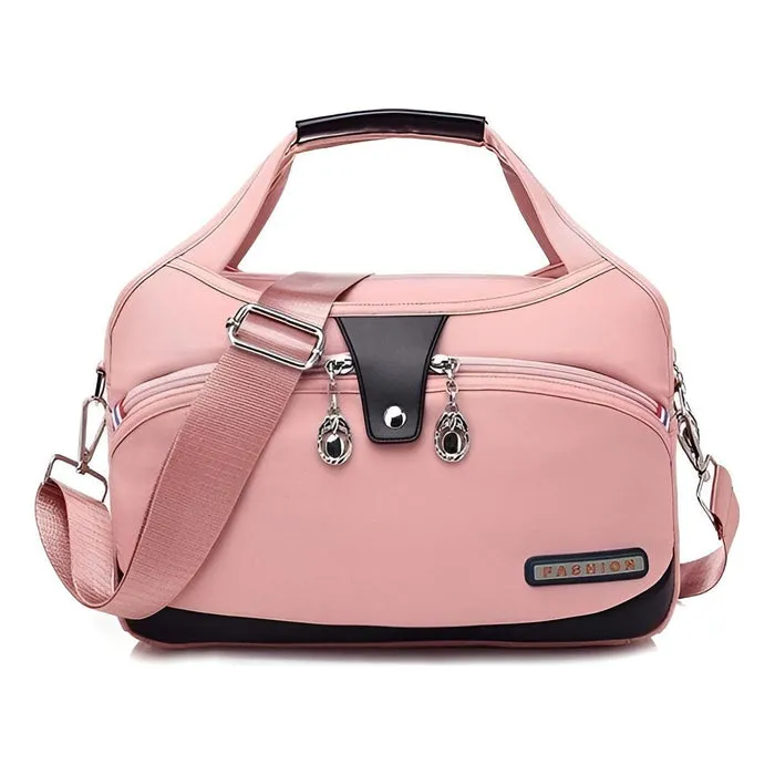 Versatile waterproof crossbody bag with anti-theft features