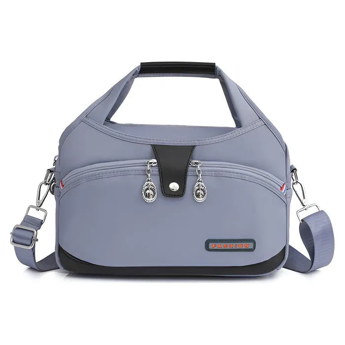 Versatile waterproof crossbody bag with anti-theft features
