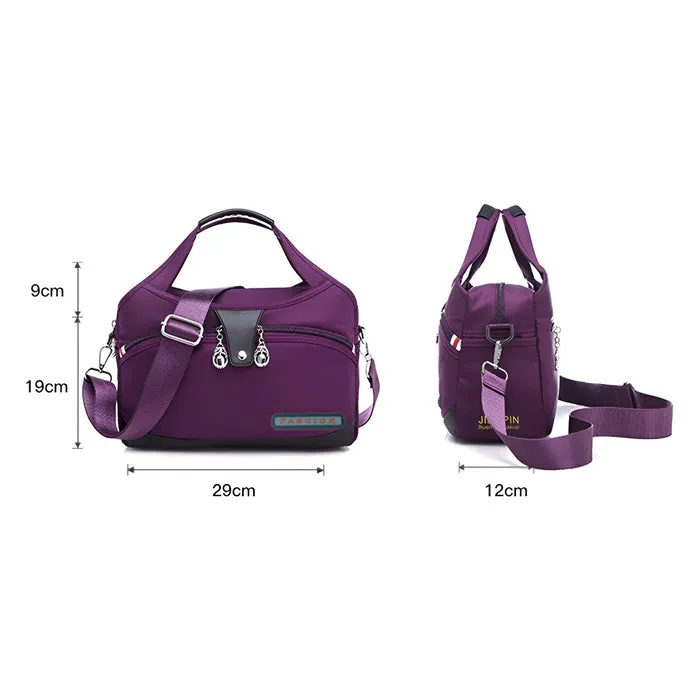 Versatile waterproof crossbody bag with anti-theft features