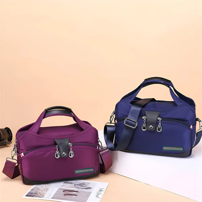 Versatile waterproof crossbody bag with anti-theft features