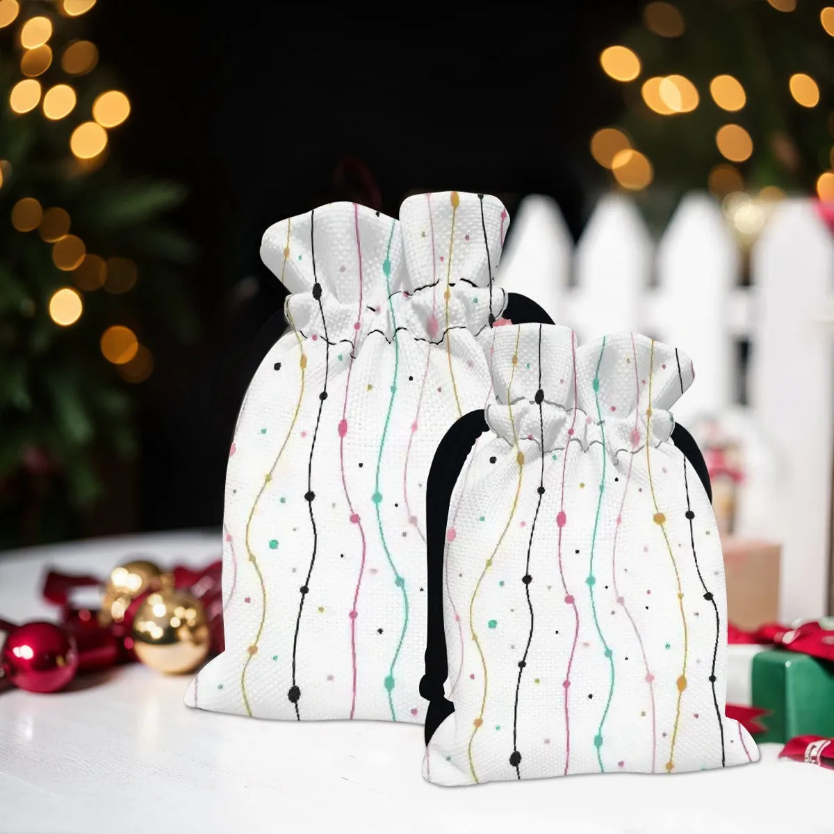 Vibrant Whimsical Drawstring Gift Bags for Every Occasion
