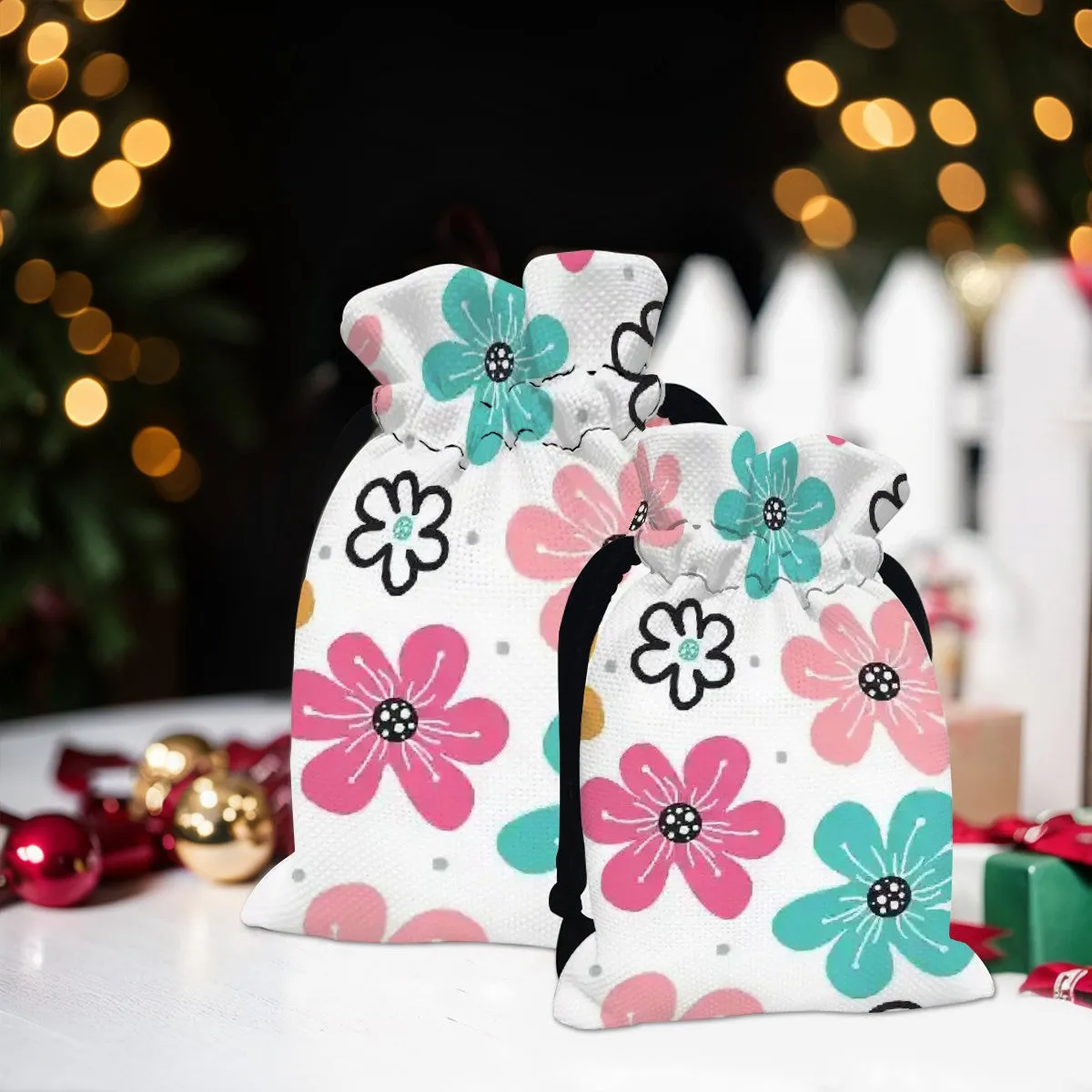 Vibrant Whimsical Drawstring Gift Bags for Every Occasion
