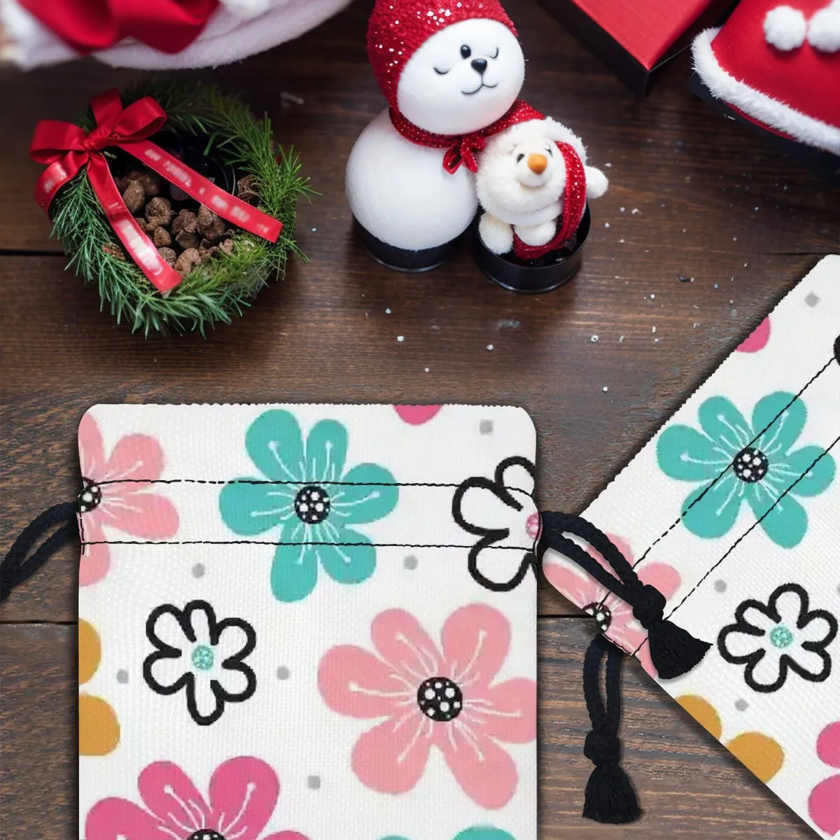 Vibrant Whimsical Drawstring Gift Bags for Every Occasion
