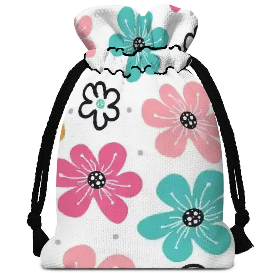 Vibrant Whimsical Drawstring Gift Bags for Every Occasion