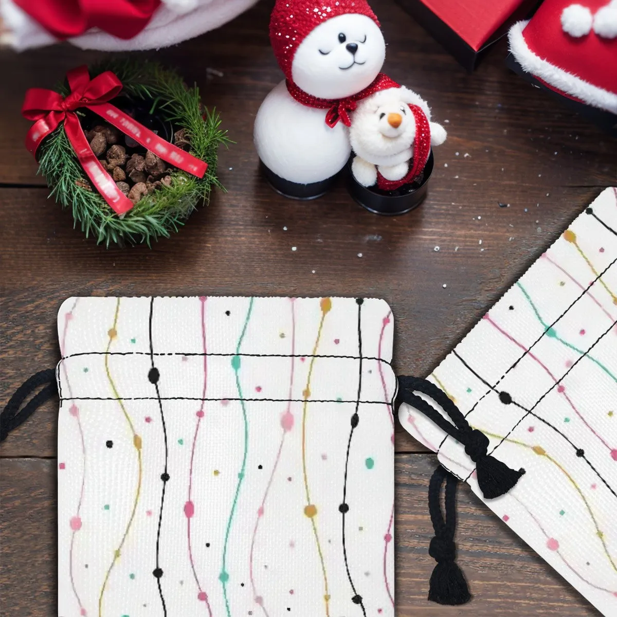 Vibrant Whimsical Drawstring Gift Bags for Every Occasion