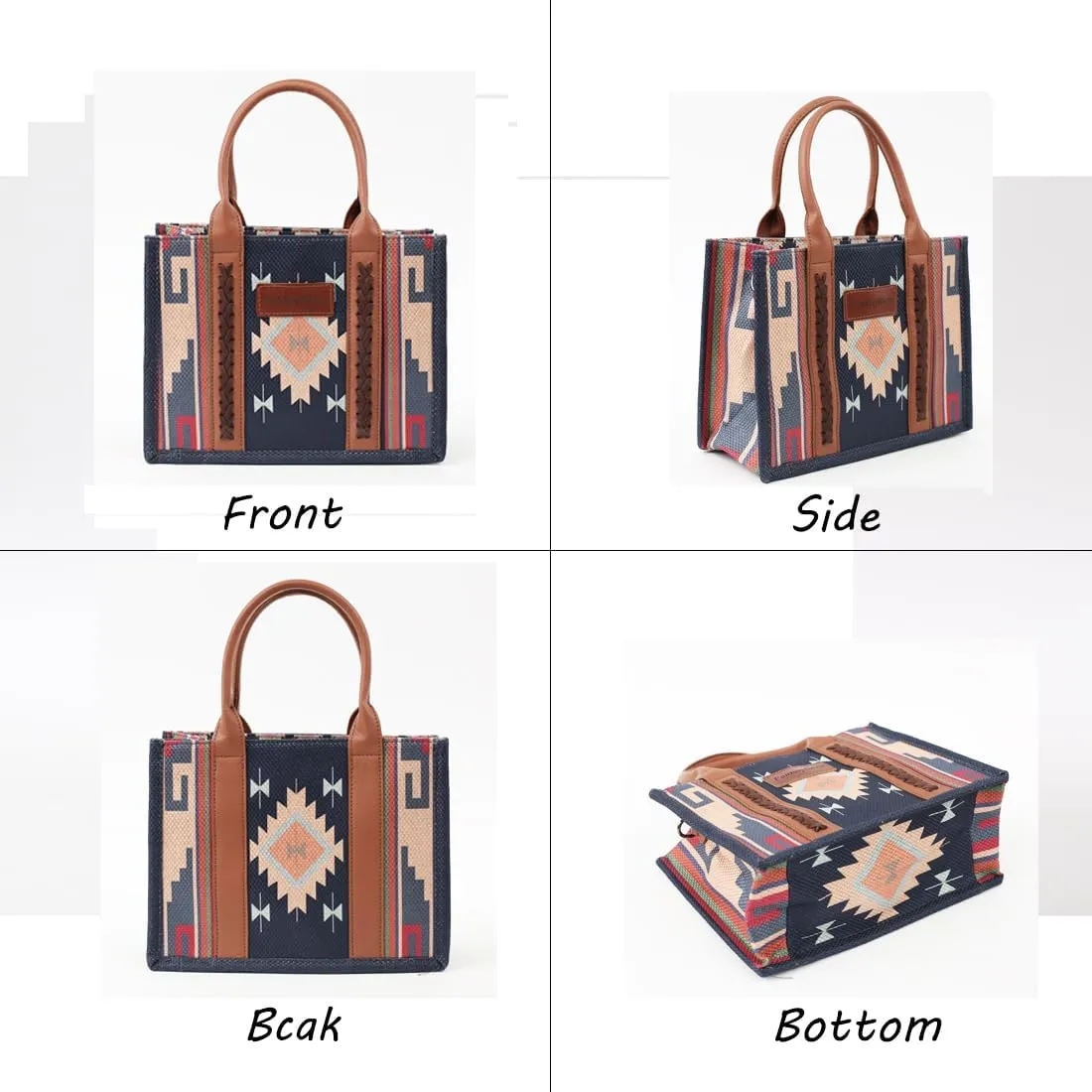 Vintage Printed Ladies Shoulder Bag & Leather Tote Crossbody Women's Bag