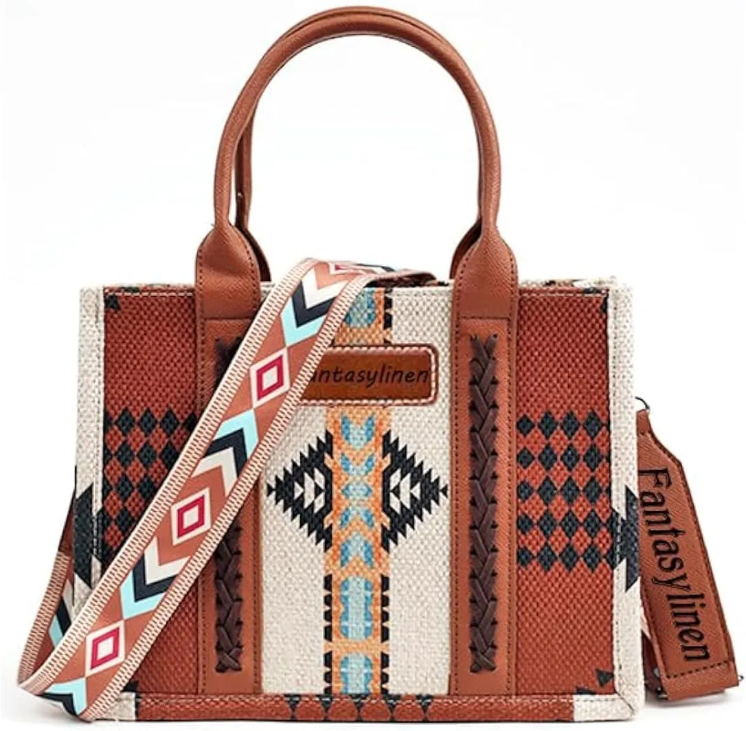 Vintage Printed Ladies Shoulder Bag & Leather Tote Crossbody Women's Bag