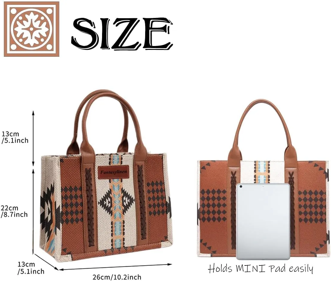 Vintage Printed Ladies Shoulder Bag & Leather Tote Crossbody Women's Bag