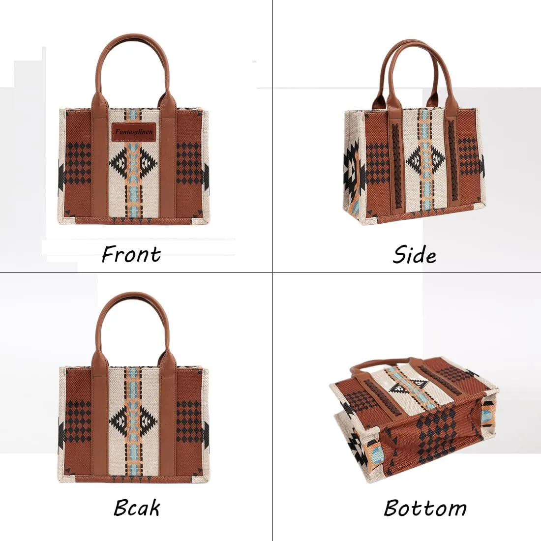 Vintage Printed Ladies Shoulder Bag & Leather Tote Crossbody Women's Bag
