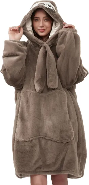 Viviland Blanket Hoodie Oversized Super Soft Warm Giant Pullover with Large Front Pocket,Gifts for Women Men Teenagers