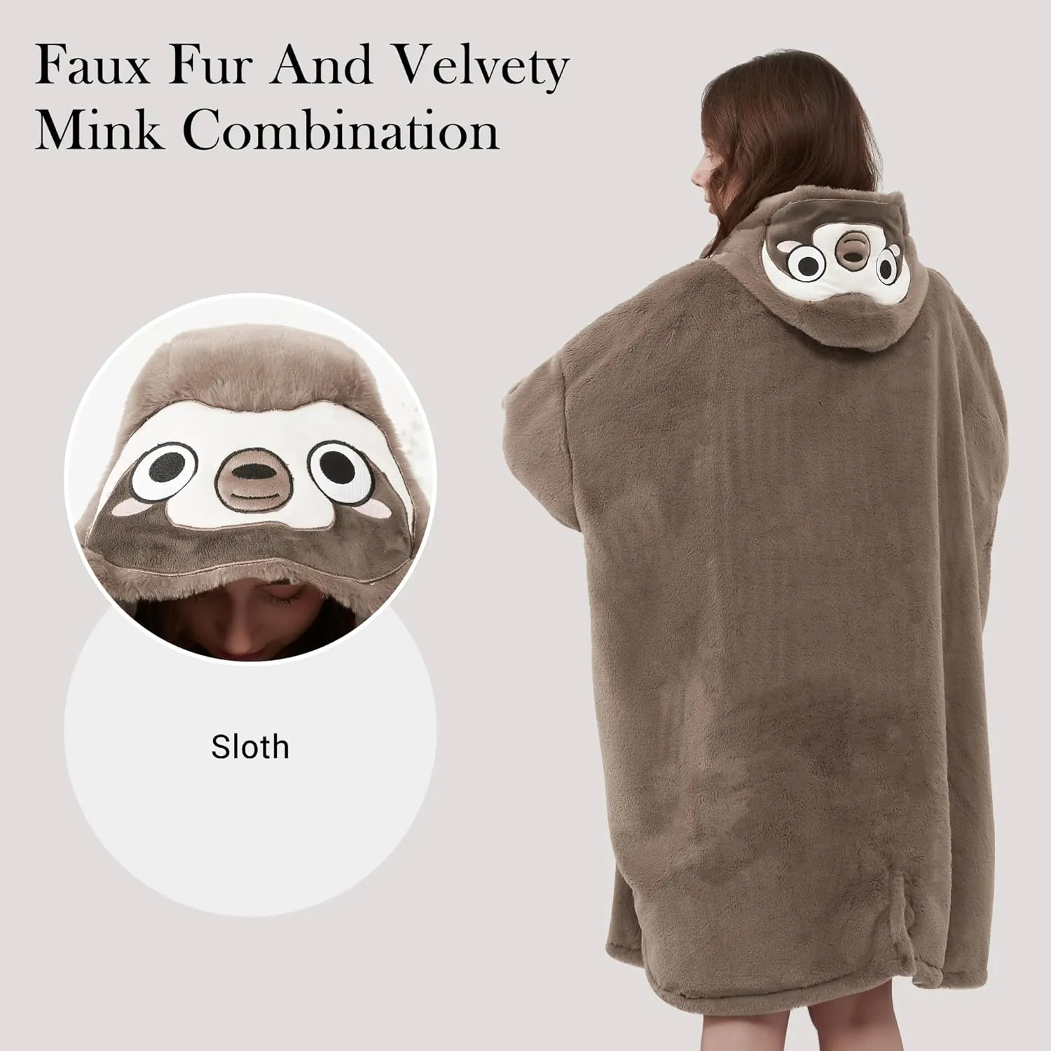 Viviland Blanket Hoodie Oversized Super Soft Warm Giant Pullover with Large Front Pocket,Gifts for Women Men Teenagers