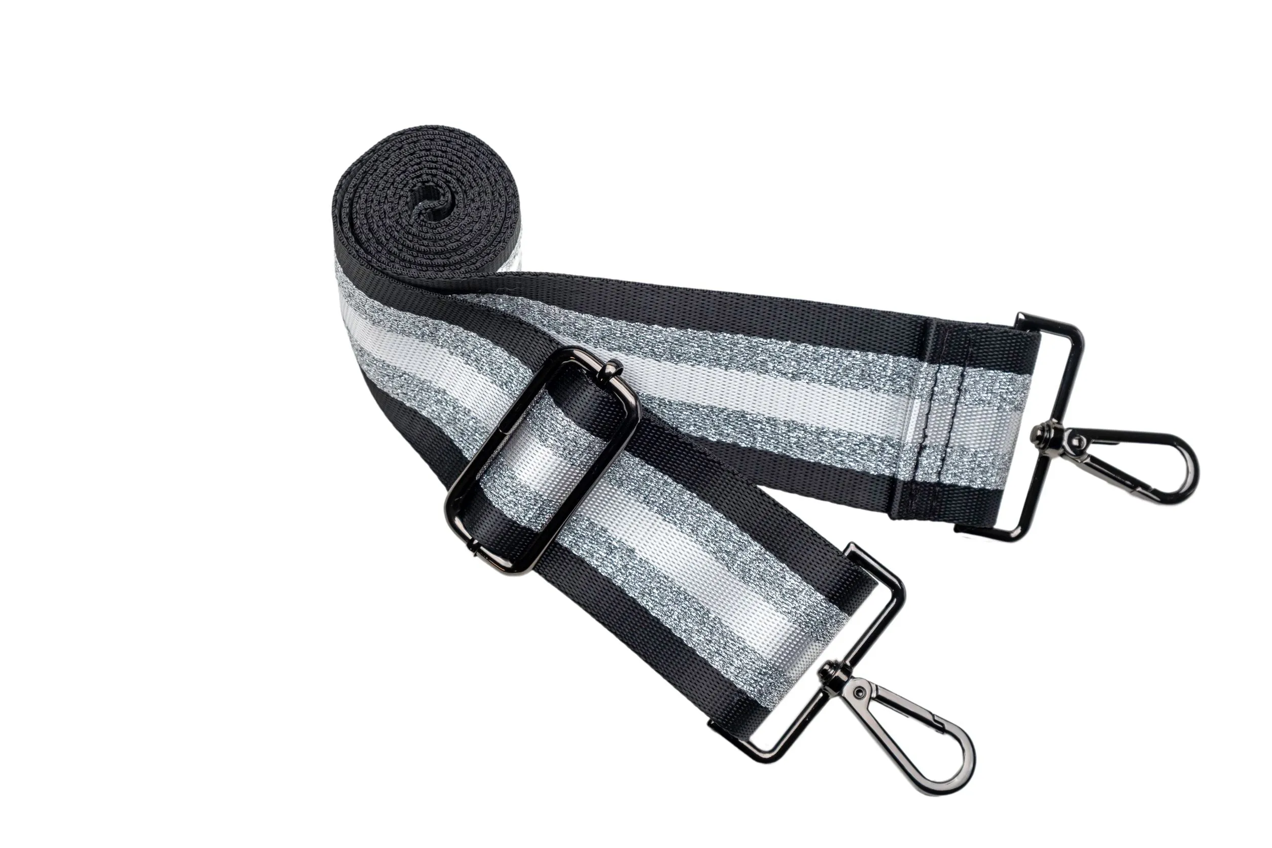 WanderFull HydroBag Black Matte Crossbody with Silver Strap