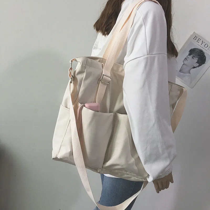 Waterproof Large Capacity Canvas Shoulder Crossbody Bags For Women