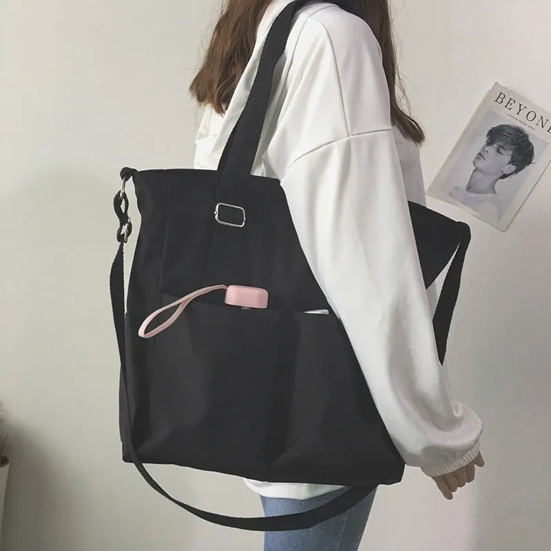 Waterproof Large Capacity Canvas Shoulder Crossbody Bags For Women