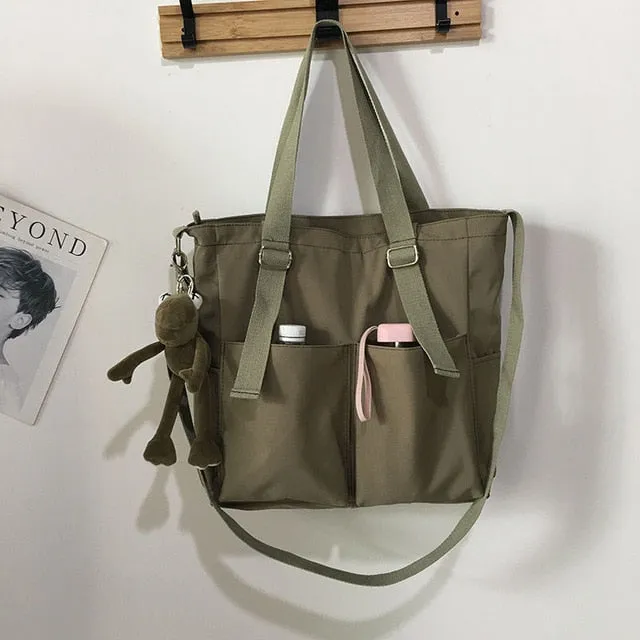 Waterproof Large Capacity Canvas Shoulder Crossbody Bags For Women