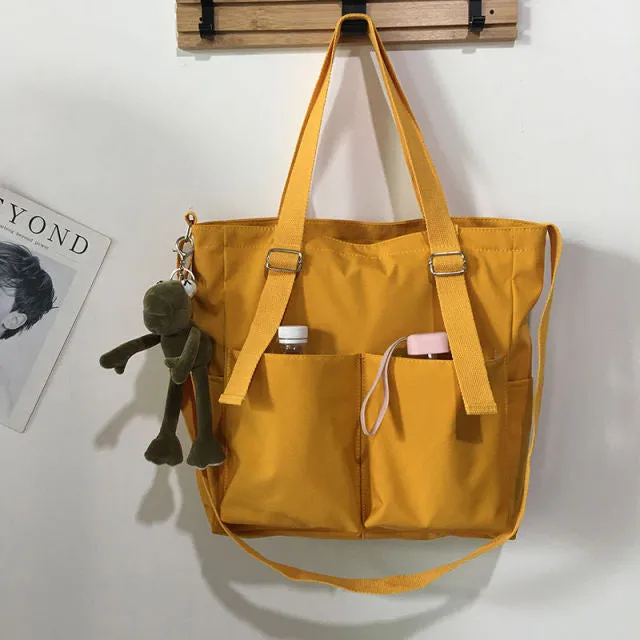 Waterproof Large Capacity Canvas Shoulder Crossbody Bags For Women