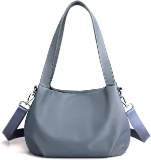 Waterproof Nylon Tote Bag for Women Small Top Handle Satchel Purse Lightweight Shoulder Handbag Casual Crossbody Purse