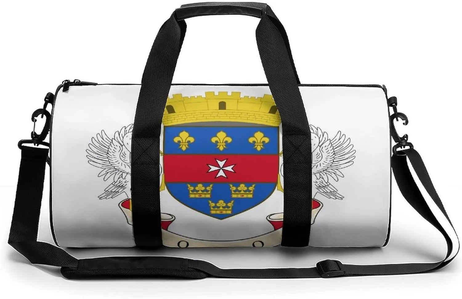 Waterproof Saint Barthelemy Flag Gym Bag with Wet Pocket Sports Duffel for Beach Yoga Weekender Travel
