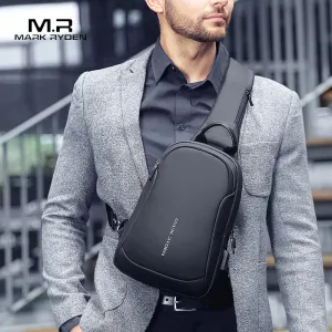 Waterproof USB Charging Short Trip Chest And Shoulder Bag