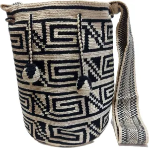 Wayuu Crochet Tote Bag, Woven Mochila, Colombian Tribal Bag, Beach Bag