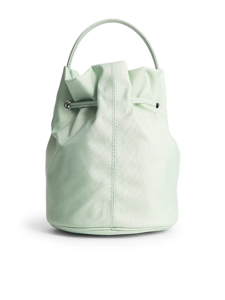 Wheel XS Drawstring Bucket Bag in Green