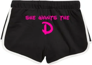 Wild Bobby Pink Funny Sexy Slutty Dirty Underwear for Women, Women's Cotton Athletic Booty Shorts