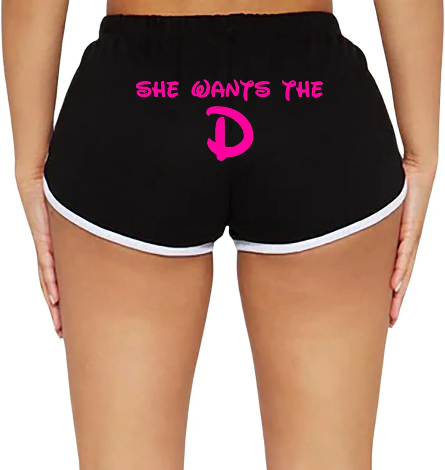 Wild Bobby Pink Funny Sexy Slutty Dirty Underwear for Women, Women's Cotton Athletic Booty Shorts