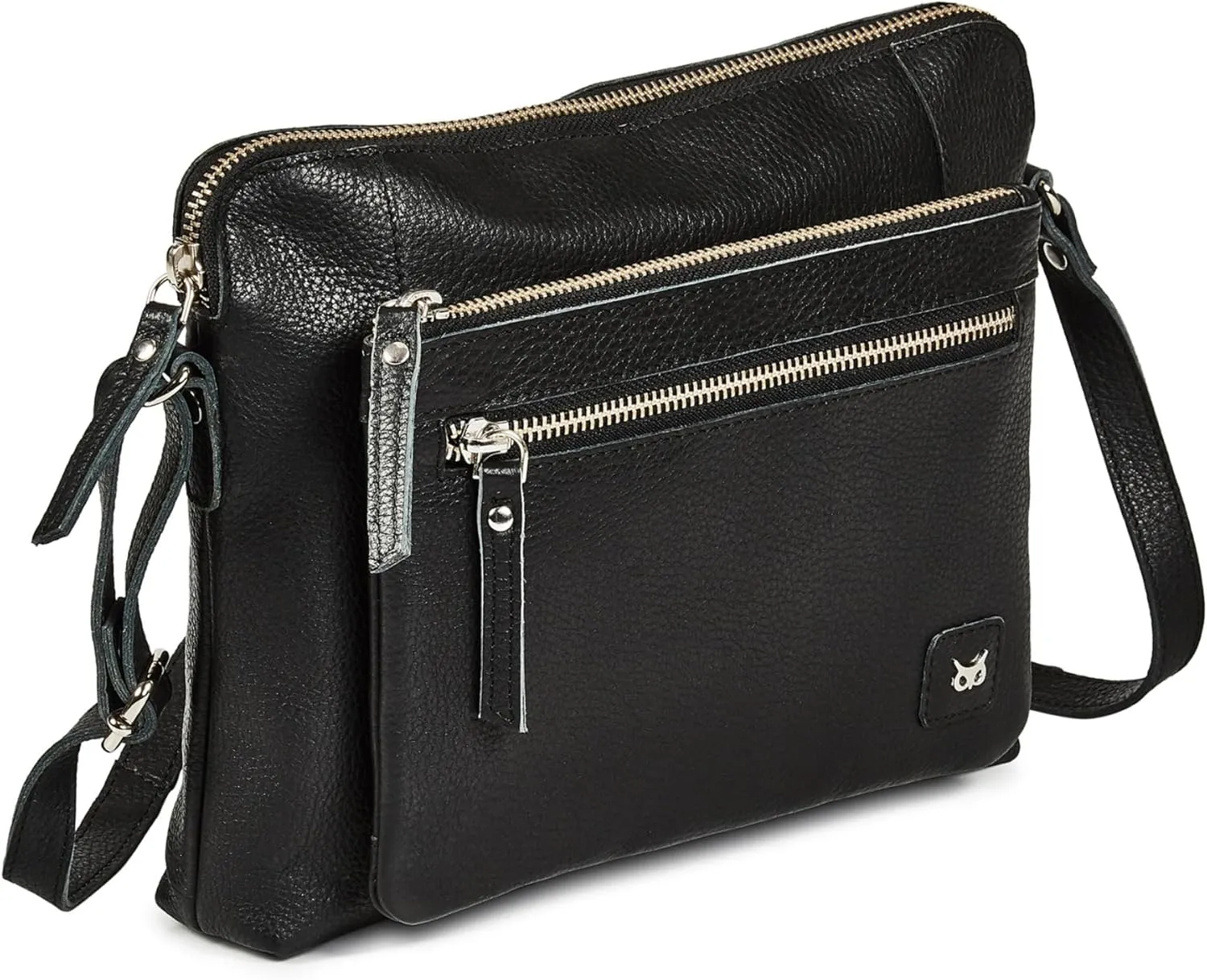 Wise Owl Accessories Small Soft Pebbled Real Leather Crossbody Handbags Purses Sling Crossover Shoulder Bag