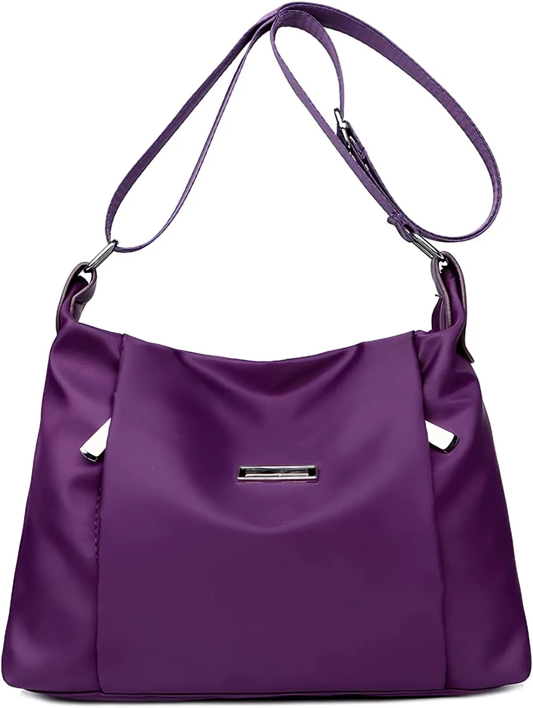WITERY Shoulder Bag for Women - Lightweight Oxford Multi-Pocket Crossboby Purse Bags Zipper Handbag with Adjustable Strap