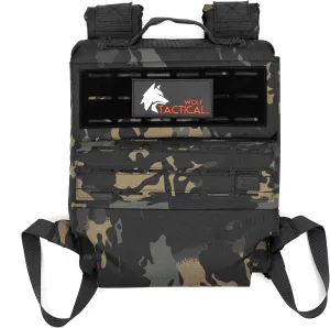 WOLF TACTICAL Weighted Backpack Rucking Backpack for Weight Plates Rucksack for Running Walking Strength Training